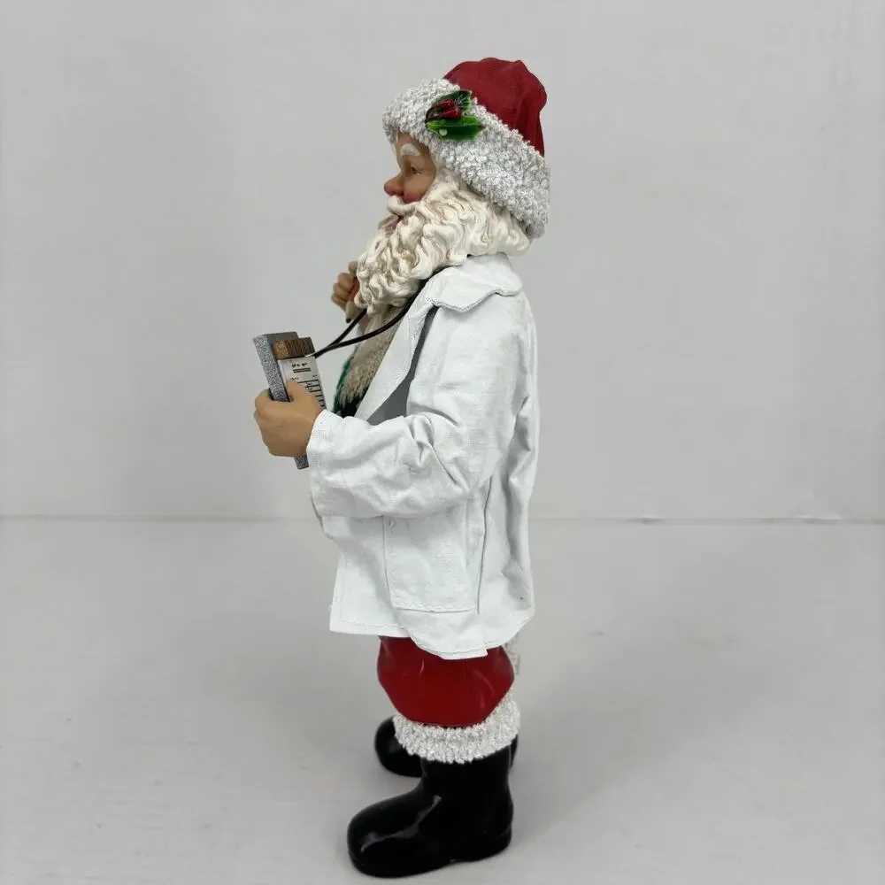 Clothtique Doctor Santa 1997 Possible Dreams 10 Inch Stethoscope Clipboard‎ VTG